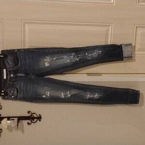 KanCan Medium Wash Hi-Rise Distressed Skinny Jeans Size 25